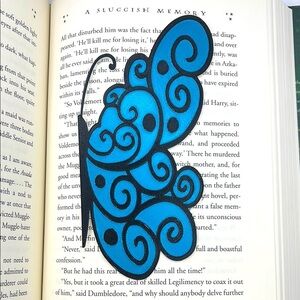 Blue Butterfly 3D Printed Bookmark